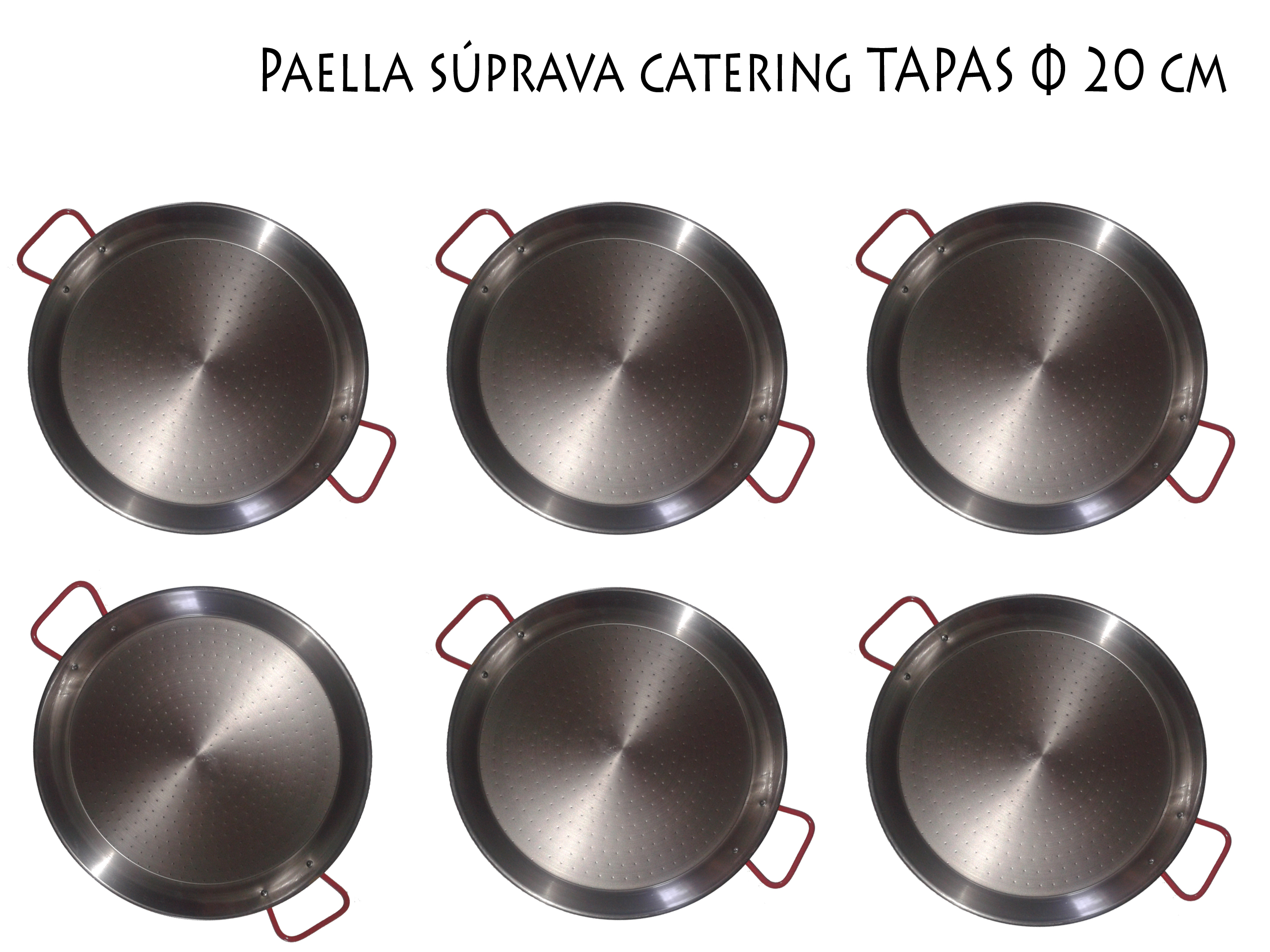 Paella catering súprava 24 cm / 6x